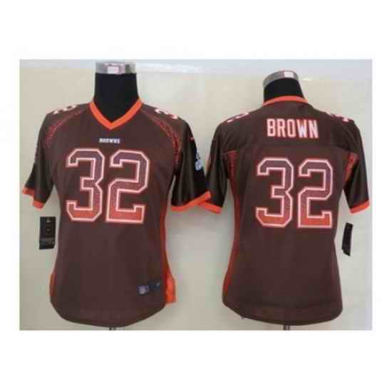 nike women nfl jerseys Cleveland Browns #32 brown brown[Elite drift fashion]